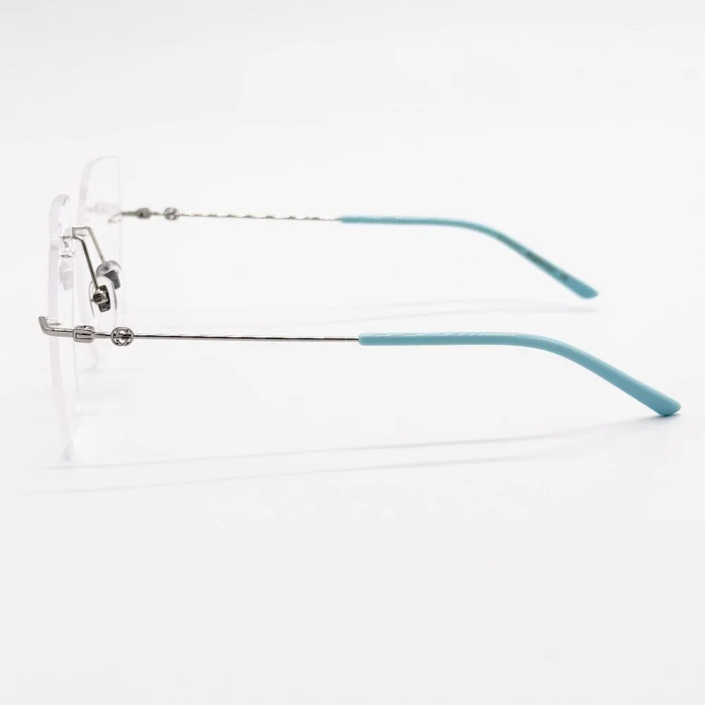 NEW GG0683O 002 GUCCI SQUARE SILVER WOMEN EYEGLASSES GUCCI